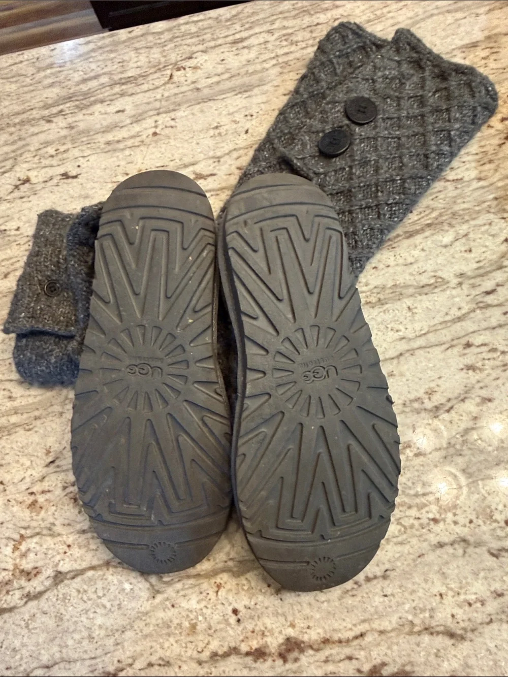 UGG knit suede